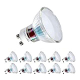 Sanlumia Lampadine LED GU10 5W, Equivalenti a Lampadine Alogene da 50 Watt, 400lm, Bianco Naturale Colore 4000K, Angolo del Fascio ...