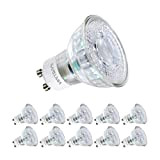 Sanlumia Lampadine LED GU10 6W, Equivalenti a Lampadine Alogene da 75 Watt, 500lm, Bianco Naturale Colore 4000K,Angolo del Fascio di ...