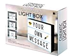 Scatola Luminosa Cinematica a LED A4 | 105 lettere ed emoji a colori | USB o batteria | Cavo USB ...
