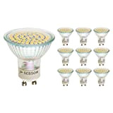 SEBSON® 10 x GU10 3.5W Lampadina LED (pari a 30W), 300 lumen, bianco caldo, LED SMD, angolo di diffusione di ...