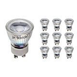 SEBSON® 10x GU10 3W Lampadina LED (pari a 25W), 250lm, bianco caldo, angolo di diffusione di 46°, ø35x47mm