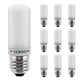 SEBSON 10x LED E27 Lampadina 4W Luce Calda 3000K, Sostituito 35W, 380lm, Ra97, 230V LED Lampada Senza Sfarfallio, Edison Screw, ...