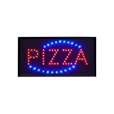 SECURIT 74545 Insegna Luminosa Pizza, Multicolore, 50.5 x 25 x 3 cm