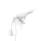 Seletti Bird Lamp Looking lampada da tavolo corvo bianco
