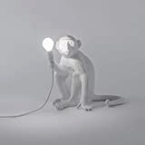 Seletti Monkey Lamp lampada a forma di scimmia bianca seduta - Originale 100%