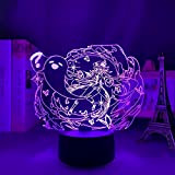 sgvag Anime 3D Illusion Lamp HU Tao Figura LED Luce Notturna per Tocco remoto Bambini Camera da Letto da Letto ...