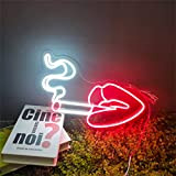 SHABOZ Posacenere Luce al Neon Sigaretta Insegna al Neon Luci di Fumo A LED Insegna Camera da Letto Bar Pub ...