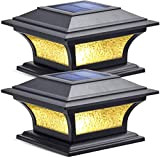 Siedinlar Luci Postali Solari Lampade Solari da Giardino 2 Modalità Luci LED Bicchiere Impermeabile per Giardino Recinto Mazzo 4x4 5x5 ...