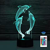SISYS Lampada 3D LED 16 Colori Telecomando Illusione Ottica 3D Lampada Decoration Lampada Con Cavo Usb I Migliori Regali di ...