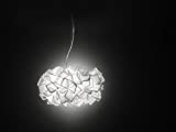 Slamp acrilico Lampada a sospensione/Clizia in Bianco | Manifattura Made in Italy | lampada a sospensione moderno | lampada E27