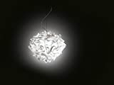 Slamp acrilico Lampada a sospensione/Veli in Bianco | Manifattura Made in Italy | lampada a sospensione moderno | lampada E27