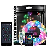 Smart Fairy String Lights RGB WS2812B IC 2M USB Bluetooth con timer e telecomando,sincronizzazione musicale Modi divertenti Colore che inseguono ...
