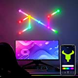 Smart Wall Lights, WiFi Music Sync LED Light Bar Work with Alexa and Google Assistant, 16 milioni di colori con ...
