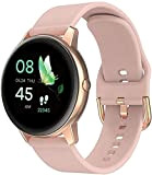 Smart Watch for Women R3 IP68 Waterproof Men s Sport Smartwatch Heart Rate Fitness Women s Watches (Color : Silver)(Pink)