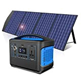 Solar Generator 600WH - Power station portatile con pannello solare Saga da 100 W, con connettori AC/DC/USB/QC 3.0 USB/PD, alimentazione ...