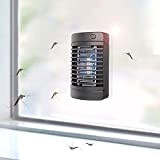 Solare Lampada Mosquito Killer,Elettrico Muto Bug Zapper Assassino di Zanzare Killer di Insetti 4 Luce LED Ventosa UV Luce Viola ...