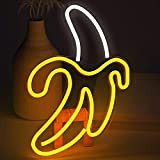 SOLIDEE Banana Neon Luminosità Regolabile Design Scritte Neon Decorazione Insegna Luminosa LED per la Decorazione della Camera da Letto Bar ...
