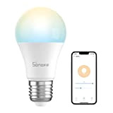 Sonoff B02-BL-A60 Wi-Fi Bluetooth Smart Dual Colour Heating and Cooling Lamp, 9W, 2700K - 6500K temperatura di colore regolabile, telecomando ...