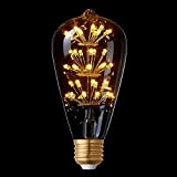 Splink Lampadina LED Edison Build dell'annata del filamento, 1.5=15W, sostituire la lampadina a incandescenza, morbido White(2200K), 220V, attacco E27
