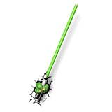 Star Wars - Lampada da Parete 3D a Forma di Spada Laser di Yoda