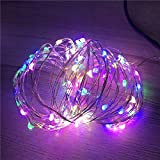 Stringa luminosa a LED filo di rame alimentato a batteria Decorazione natalizia per feste di matrimonio Stringa luminosa a LED ...