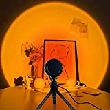 Sunset Lamp, Lampada Proiettore Tramonto, Lampada da Terra LED Dimmerabile, 3 modalità Colorate Sunset Lamp, Lampada da Proiezione Arcobaleno, Ruotabile ...
