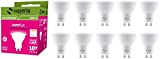 Superia Lampadina LED GU10 Wide 10W, (Equivalenti 90W), Luce Naturale 4000K, 1000 lumen, WE10N, Pacco da 10