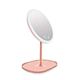 SWEET Specchio Ingranditore con Luce 10x,Specchi da Tavolo per Bagno,Specchi da Tavolo,Ricarica USB Rotazione di 90 ° Specchi per Radersi ...
