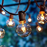 Sxstar Catene luminose Esterno, G40 7.6 metri 25+2 lampadine luci all'aperto Della Corda del Giardino del Patio, Luci Decorative del ...
