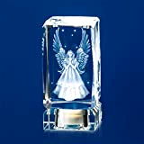 Sziqiqi Angel 3D Laser Crystal Light con Base di Illuminazione LED - Regalo di Compleanno con Confezione Regalo Amicizia a ...