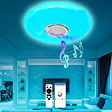 T-SUN Plafoniera LED Soffitto 36W con Altoparlante Bluetooth, Lampada Musicale con Cambio Colore con Telecomando e Controllo App, Ø30cm Plafoniere ...