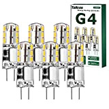 Tailcas G4 LED 12V Lampadina, 1.5W G4 Lampadine Equivalente a 20W Lampade Alogena,180Lumen, Bianco Caldo 3000K, Non Dimmerabile, Nessun Sfarfallio, ...