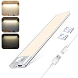 Tanbaby Luci LED Per Armadio, Luce Armadio Luce per Armadio con Sensore Movimento 39LED, Luce con Striscia Magnetica Adesiva Batteria ...