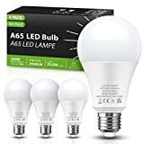 Techgomade 4 x lampadine LED E27 23 W A65, 2500LM, equivalente a 200 W, Attacco Edison a Vite, lampadine Giorno, ...