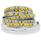 Tesfish Striscia LED, 12V Bianco Naturale 4000K Strisce LED 5M 5054 IP20 120 LEDs/M, Totale 600 LEDs Nastri LED Super ...