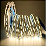 Tesfish Striscia LED, 24V Bianco Naturale 4000K Strisce LED 5M 2835 IP20 240 LEDs/M, Totale 1200 LEDs Nastri LED Super ...