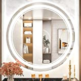 TETOTE Specchio rotondo da 36 pollici LED da bagno Vanity con luci dimmerabili, anti-nebbia, CRI90, IP54water Proof, cerchio, specchio a ...