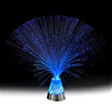 The Glowhouse Fibre Optic Ice Crystal Lamp - 34,3 cm marca Blue