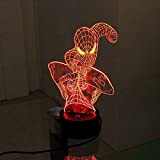 Tipmant 3D Led Light Notte a 7 Colori Illusion Lighting Lampada da Tavolo Decorazioni per la Casa Regali per la ...