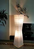 Trango 1209L LED Lampada da terra *LADY* Lampada in carta di riso bianca *FATTO A MANO* incl. 2x lampade LED ...
