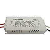 Trasformatore LED 0-80 Watt 12 V AC/alogeno fino a 160 W AC trasformatore per G4, GU5.3, MR16, MR11 e molto ...