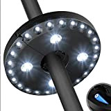 TTdamai Lampada per Ombrellone, 28 LED Potenti, 4 AA Batterie, Lampada sotto Ombrellone da Giardino per Esterne Ombrellone da Giardino ...