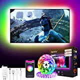 TV LED Striscia, Decorazioni Natalizie Striscia LED 3M RGB WiFi 90 LED tramite Control di app,Strip LED Colorati Sincronizza con ...