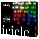 Twinkly Icicle – Stallatite di Luci LED Controllabile da App con 190 LED RGB+W (16 Milioni di Colori + Bianco ...