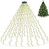 Ueomul Luci dell'albero di Natale 400 LED con 8 modalità di luce e funzione di memoria luci a stringa 2Mx16 ...