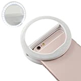 UKCOCO Selfie Ring Light con 36 LED Lampadine Flash Lamp Clip Ring Lights Illuminazione Fill-in portatile per telefono Tablet iPad ...