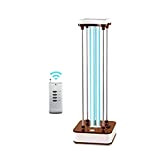Ultraviolet Disinfection Lamp Air Purifier UV-C Mobile Room Steriliser Light Remote Control Kills 99% of Bacteria Viruses And Mould for ...