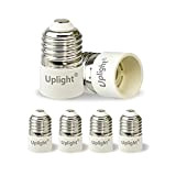 Uplight Adattatore Lampadina da E27 a E14,Conversione Portalampada E27 a E14 Adattatore,0~250V,Potenza Massima 200W,6 Pezzi.