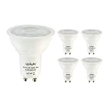 Uplight Lampadine LED GU10 Dimmerabili,Bianco Naturale 4000K, 5,5W Equivalenti a Lampadine Alogene da 50W,470LM,RA80,Ngolo di Emissione di 38 Gradi,Confezione da ...