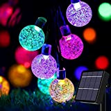 Useber Catena Luminosa Esterno Solare, 50 LED Impermeabile Luci Stringa Solare per Casa, Giardino, Feste, Natale,Balcone(Colorato)